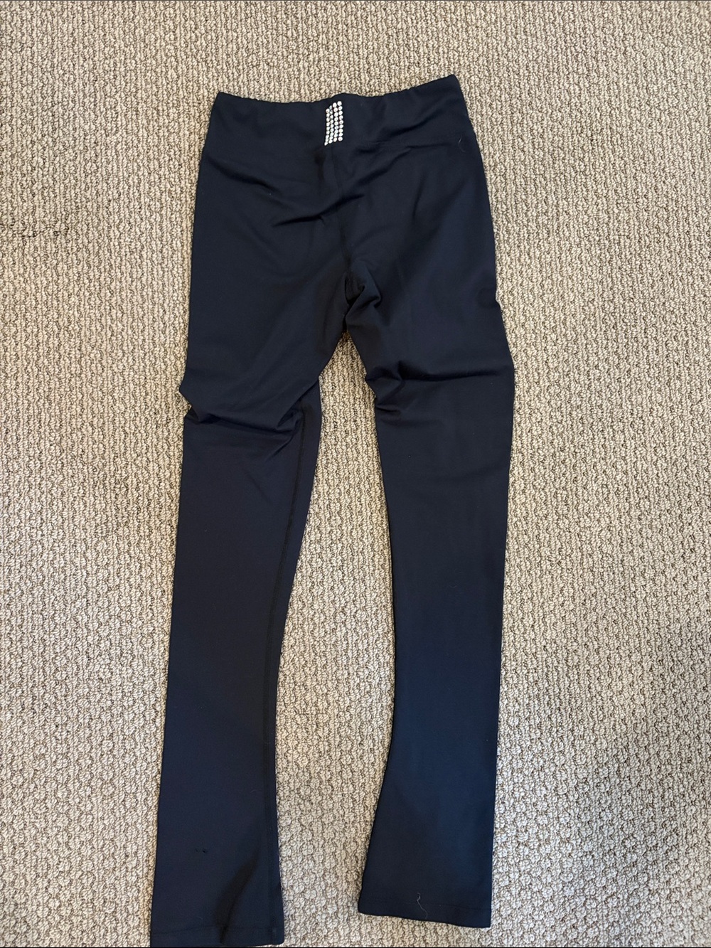 Chloe Noel Figure Skating Leggings with Swarovski Crystal Block